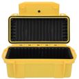 Duokon L'ABS renforce le boîtier de rangement de boîte à outils étanche antichoc extérieur jaune en plastique dur avec coussin-1