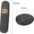 Téléphone fixe sans fil - LOGICOM - DECT ILOA 150 SOLO - Noir - Sans répondeur-1