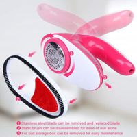 Rasoir Electrique Anti-bouloche YWEI - Rechargeable - Rose - Fonctionnement sans fil - Utilisation à sec