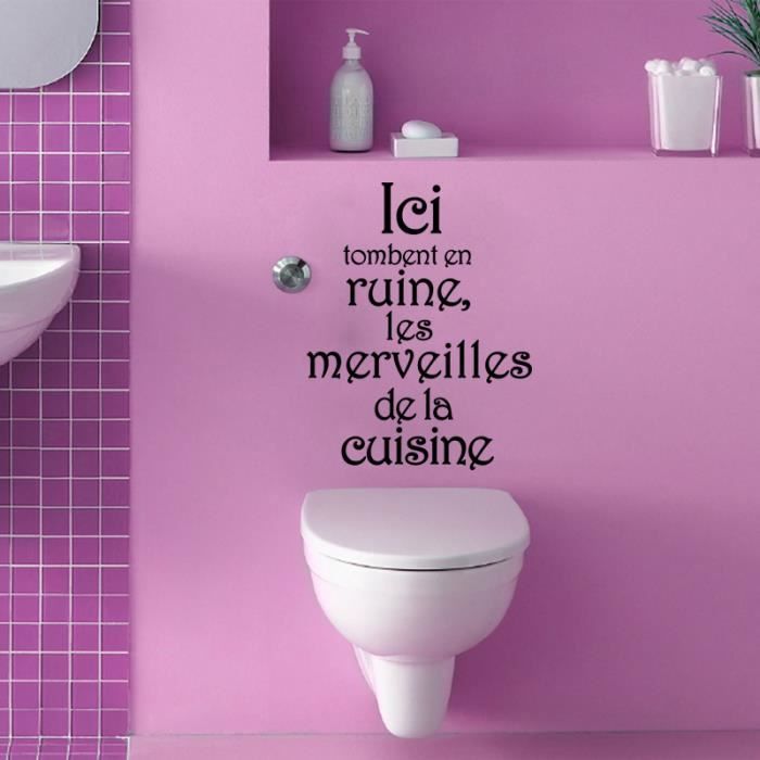 Stickers muraux et vitrines toilettes secret du bonheur