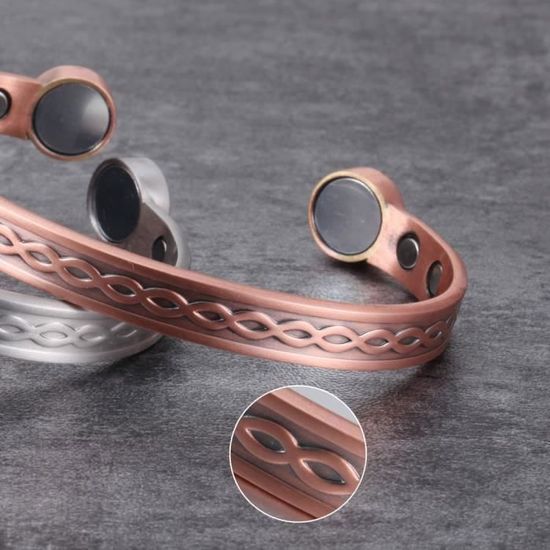 Bracelet Magnétique En Cuivre Pour Homme Et Femme - Manchette