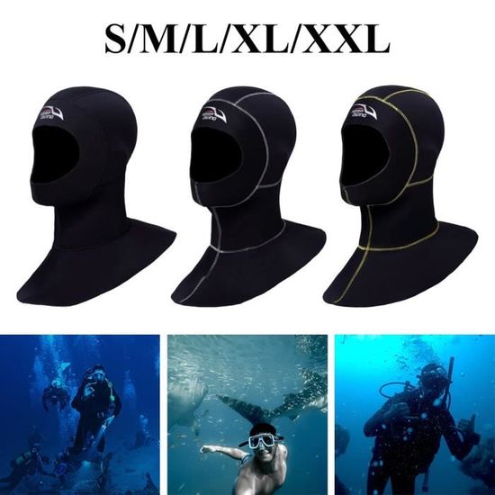 LOVIVER Cagoule De Plongée Lapin Cartoon 3mm Néoprène - Capuche Surf Thermique Chapeau De Bain Portable Pour Sports Nautiques