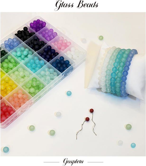 12 Brins Perles Plates Pour Bijoux Bricolage Bracelet Coloré, Perles 12 Brins Perles Plates Pour Bijoux Bricolage Bracelet Coloré, Perles