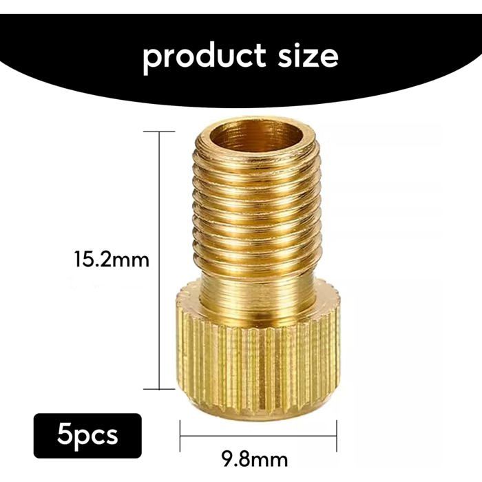 pièce Embout Pompe Velo,Voiture gonflage Pneu Valve Adaptateur,vélo  tubeless air compresseur adaptateurs Accessoire,Universel