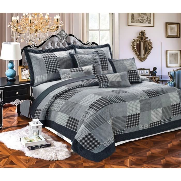 Couvre-lit Boutis En Microfibre Imprimé Odot 220x240 Cm - Léger, Doux, Pour Toutes Les Saisons, Décoration Chambre, Motif Animal