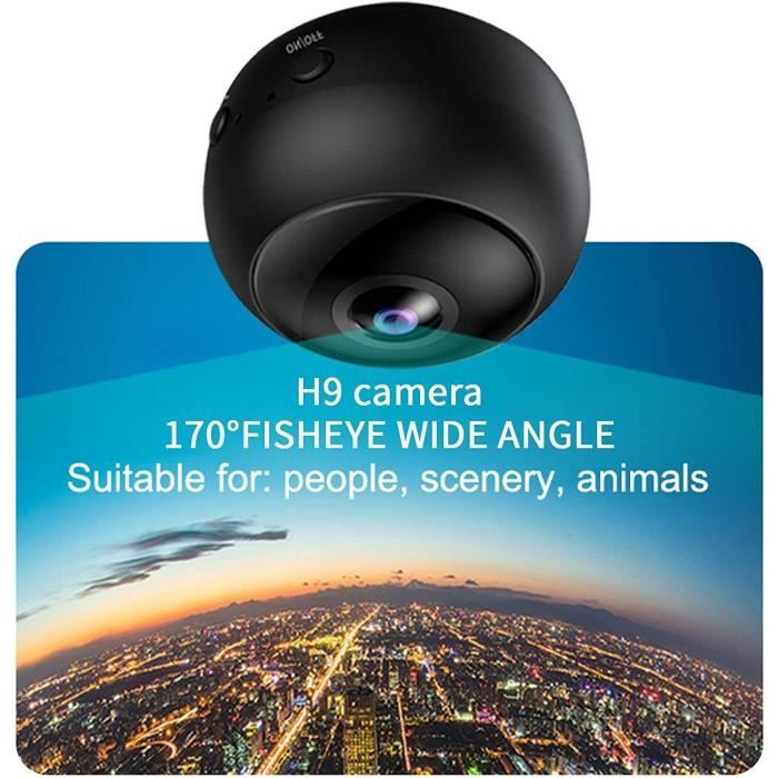 Caméra Surveillance WiFi Intérieure Sans Fil 360° Vision Nocturne Audio  Détection Mouvement - Alarme et vidéosurveillance (10743542)