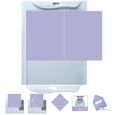 Kit outil carte et enveloppe - ARTEMIO - Punch board - Plastique bleu - Dimensions 21,5 x 16 cm-2