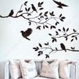 TD® Stickers muraux artistiques en forme d'oiseau tendance et contemporain embellir décoration intérieur unique salon chambres-2