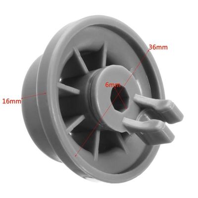 Lot De 8 Roulettes Pour Panier Inférieur De Lave-vaisselle – Compatible Bosch, Siemens, Diamètre 36 Mm, Gris