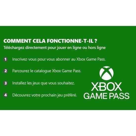 Abonnement Xbox Game Pass Ultimate - 3 Mois - Xbox / PC Windows 10