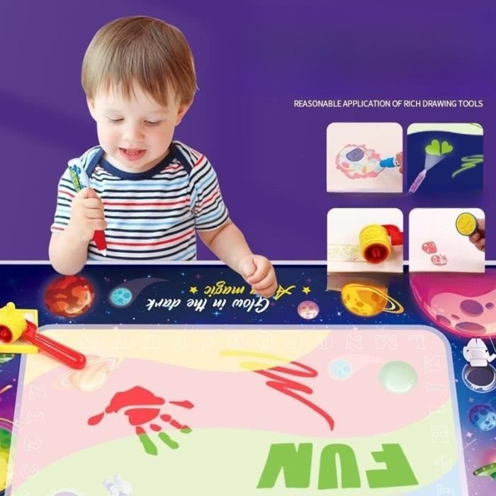 Jeux pour Filles 2 Ans Aqua Magique Doodle 88*60cm Tapis de Jeu pour Bebe  1-3 Ans Princesse Coloriage Magique Peinture pour Enfants