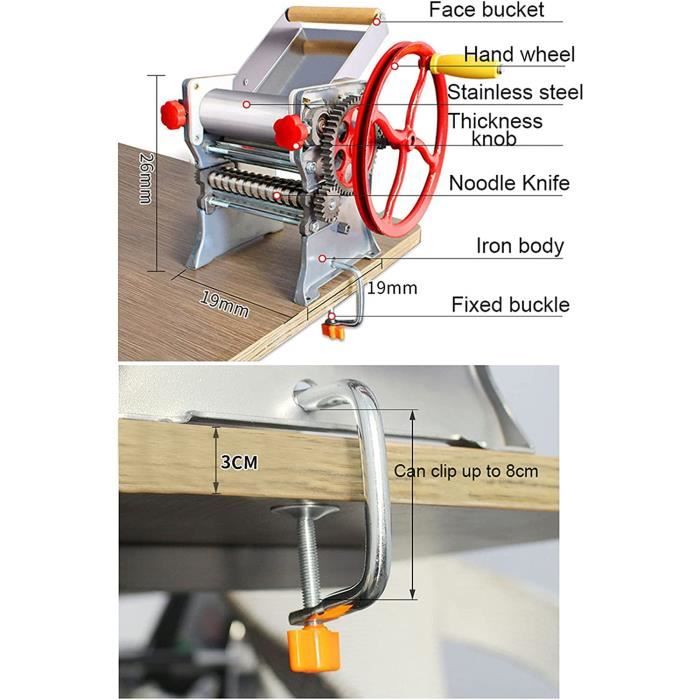 Machine a Pates Fraiche, laminoir pates Professionnel Laminoir a Pate ...