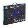 Support refroidisseur Spirit of gamer AIRBLADE 600 pour PC Portable Notebook 17 " Alimenté port 2 USB LED bleue-3