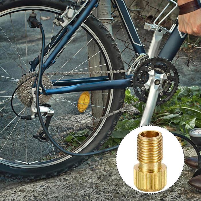 pièce Embout Pompe Velo,Voiture gonflage Pneu Valve Adaptateur,vélo  tubeless air compresseur adaptateurs Accessoire,Universel