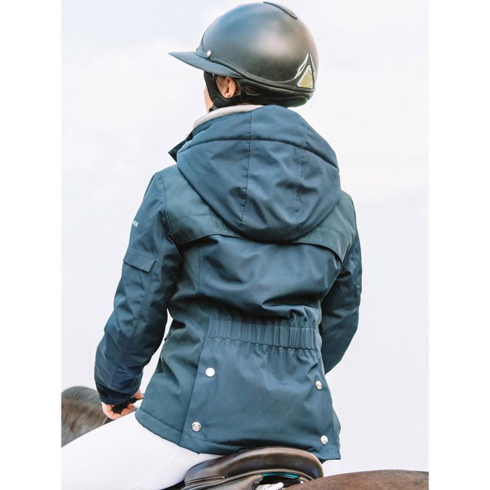 Veste de concours équitation softshell double basque avant femme Cavalliera Venice - navy blue