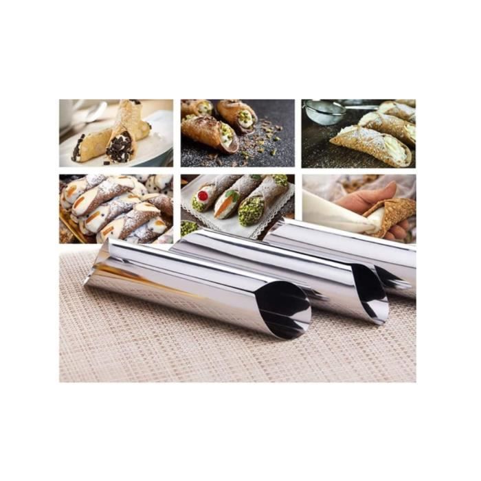 CULIMI Tube à Cannoli - Moule En Métal Pour Faire I Cannoli Moules Cannoli Sicialiani Moules Pâtisserie Patisserie Accessoire