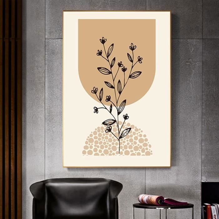 Tableau Triptyque Déco Murale 30x40 Cm - Prêt à Accrocher, Style Bohème