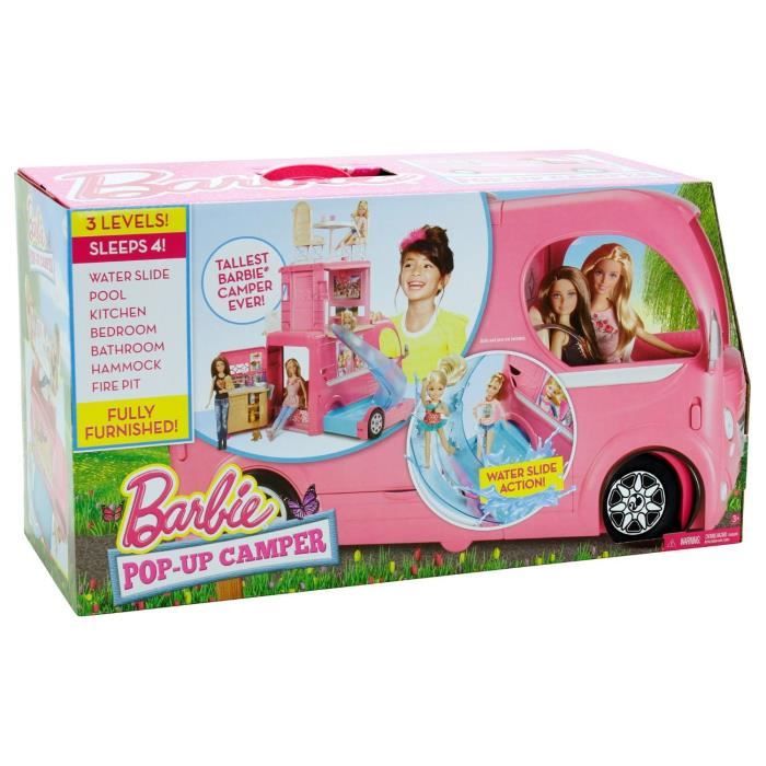 BARBIE Camping-Car Duplex - 2 étages - Cdiscount Jeux - Jouets