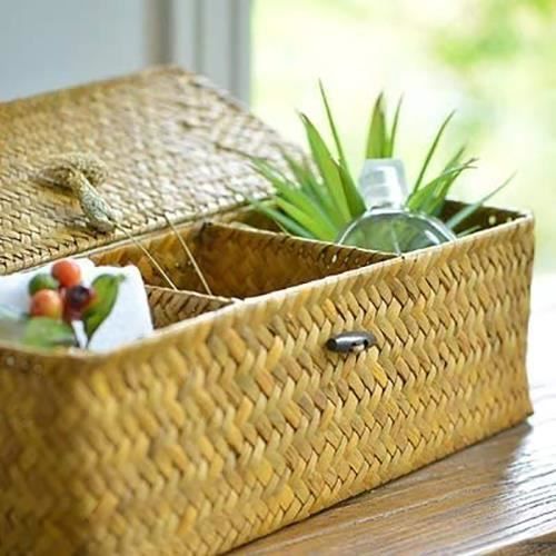 Panier De Rangement, Panier Avec Couvercle, Boîte De Rangement, En Panier De Rangement, Panier Avec Couvercle, Boîte De Rangement, En