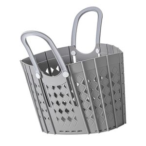 Panier plastique bleu avec anses grises 35 litres - Panier à linge salle de bain Panier plastique bleu avec anses grises 35 litres - Panier à linge salle de bain