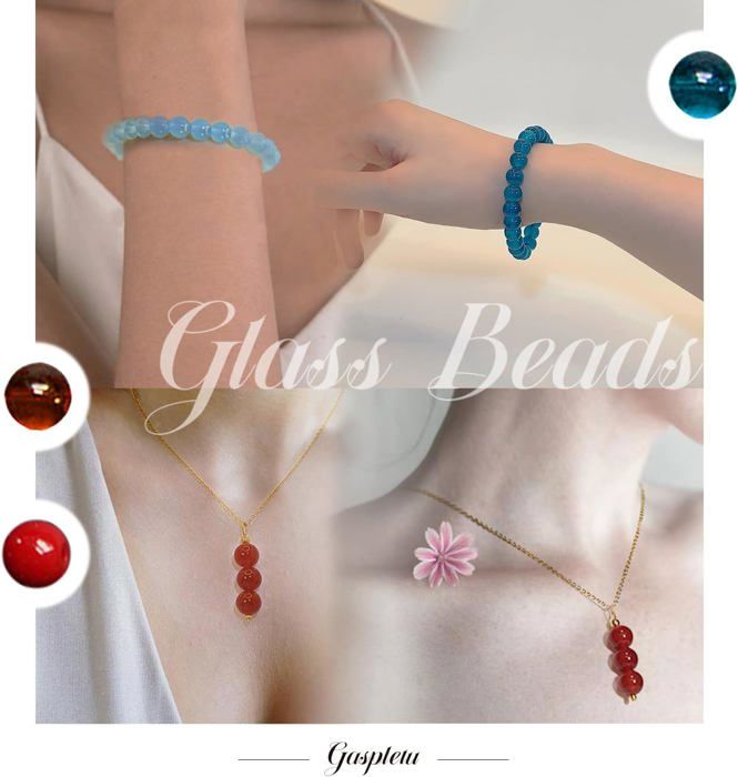 Bracelet Cristal Désirs Essentiels – Perles De Verre Et Dorées – Inspiration Couture