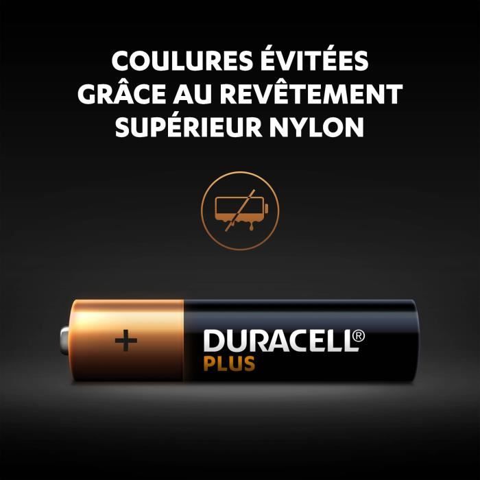 Piles AAA Duracell Plus Lot De 20 - Alcalines 1,5V, Jusqu'à 100% Plus Longue Durée