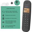 Téléphone fixe sans fil - LOGICOM - DECT ILOA 150 SOLO - Noir - Sans répondeur-5