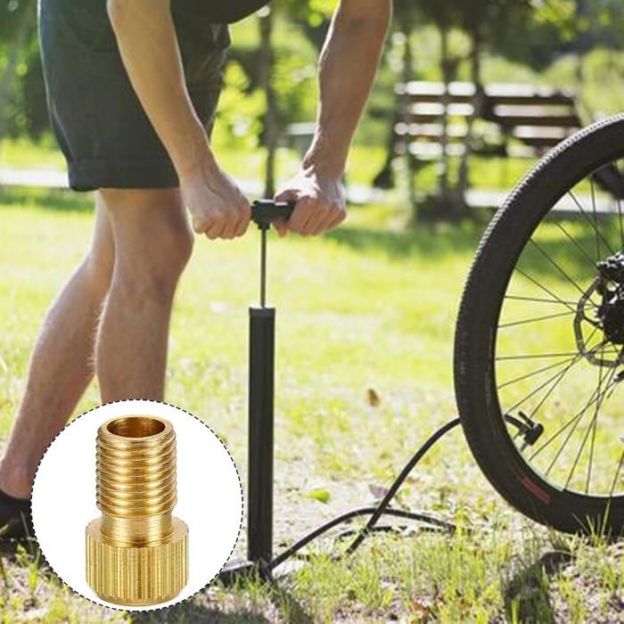 Lot De 2 Embouts Adaptateurs De Valve Pour Pompe à Vélo - Métal, Universels (VTT, Moto, Scooter)