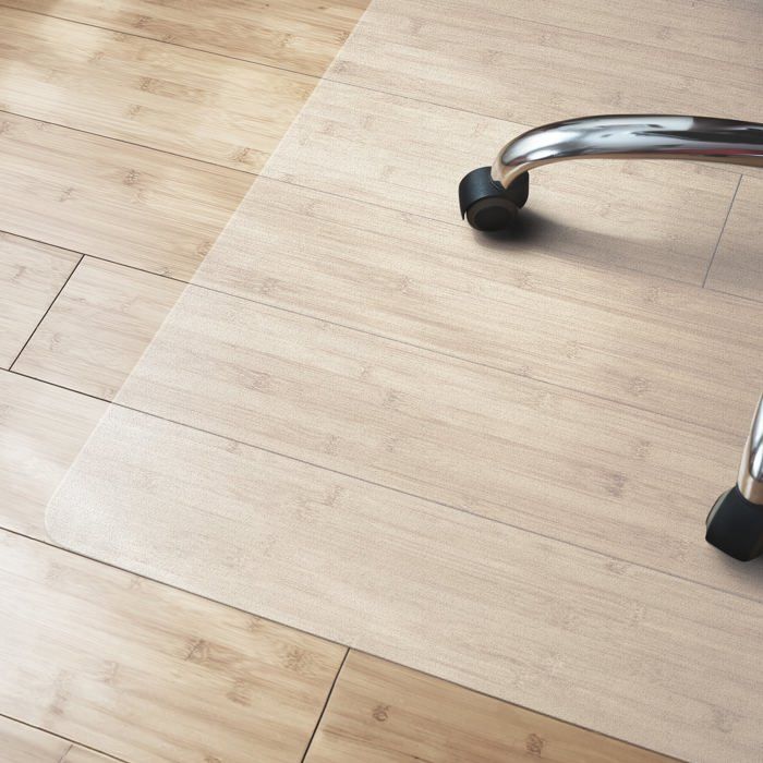Tapis Protège-Sol Pour Chaise 120x120cm - Transparent Antidérapant | Pour Parquet Et Sols Durs