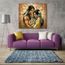 Homme Indien Femme Loup Mur Sans Cadre Peinture Salon Chambre Decor A La Maison 40 40 Cm Achat Vente Objet Decoration Murale Cdiscount