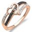 Bague Femme Bague De Fiancaille 14 Ct Or Rose Diamant 0 20 Ct
