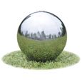 2970|Joli|Sphère de fontaine de jardin avec LED Acier inoxydable 20 cm Chic Meuble Professionnel Haute qualité Décor Maison - direct-0