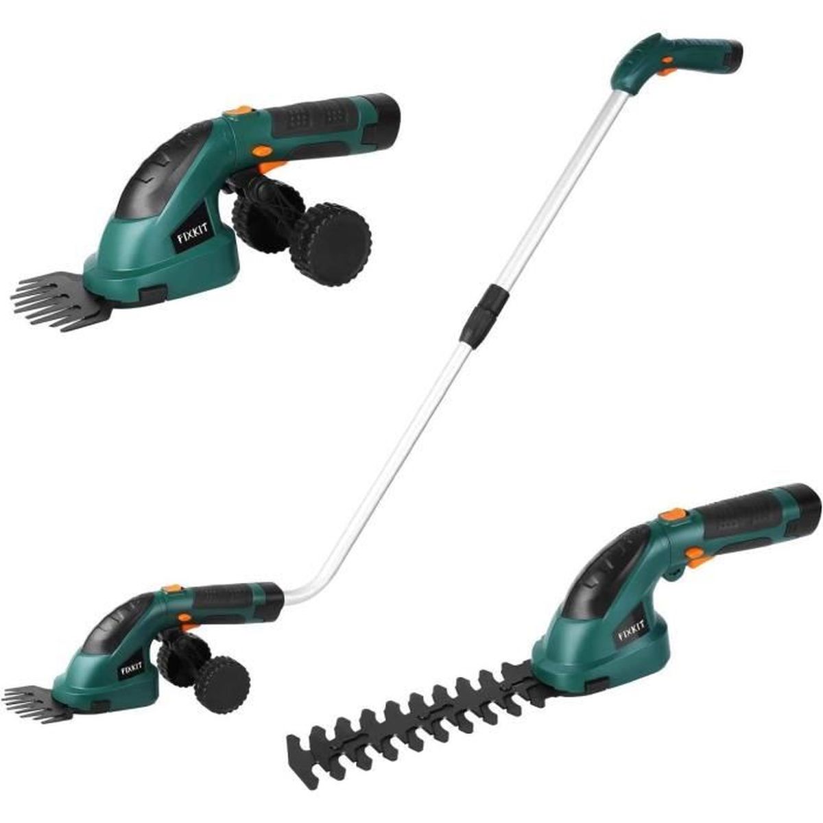 Fixkit 2 En 1 Tondeuse A Gazon Cisailles A Gazon Avec Long Manche Legere Rotative Tractee Sans Fil 7 2v 1 5ah Avec Batterie Achat Vente Tondeuse Fixkit 2 En 1 Tondeuse A Ga Cdiscount