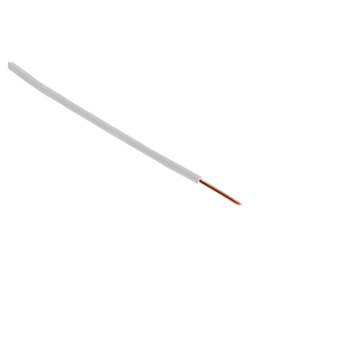 Fil dalimentation /électrique HO7V-U 1,5mm/² Vert//Jaune 10m