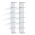 Étagère murale Paolo, 28x190cm Lot de 2, Blanc, Vicco