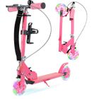 JIATZOCN Trottinette Enfant - LED - Pliable - Hauteur réglable - 2 Roues - 100 kg Max