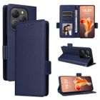 BOONGET Etui Pour Blackview Shark 9 Housse Téléphone Flip en PU Cuir Housse de protection en cuir Business antichoc navy blue