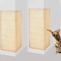 Lot de 2 tapis griffoir chat,tapis en sisal,tapis à gratter chat protection anti-rayures canapé,50*25cm planches à gratter pour chat