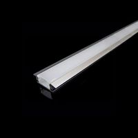Profilé Aluminium 2m pour Ruban LED Couvercle Blanc Opaque - SILUMEN - Aluminium