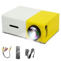 Mini Projecteur, Vidéoprojecteur Portable, Rétroprojecteur à LED pour Home Cinéma, Compatible avec HDMI USB TV AV et Télécommande