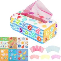 BOÎTE À MOUCHOIRS Pour Bébé Boîte à écharpe Douce Essuie-mains Busy Pull EUR 10,02 - FR