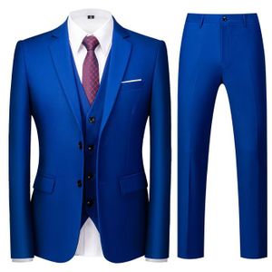 Costume 3 Pièces Pour Garçon Romano Style Italien - Taille 8 Ans, Bleu - Neuf Avec étiquettes
