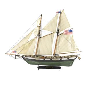 MAQUETTE DE BATEAU Maquette bateau en bois - ARTESANIA - Goélette Américaine Harvey - Échelle 1/60 - Dimensions 68x25x49cm