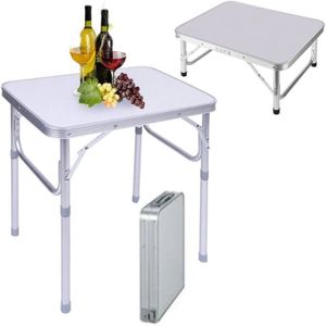 TABLE DE CAMPING Table de Camping Pliante 60x50 cm – Portable et ré