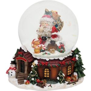 Belle petite boule à neige avec Père Noël 6,5 x 5 cm/ Ø 4,5 cm dimensions approx 