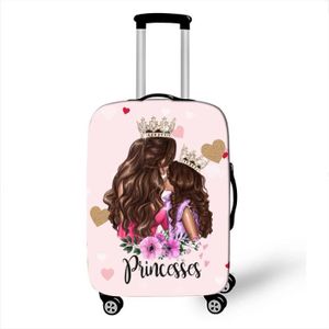 VALISE - BAGAGE S - Housse de bagage imprimée de dessin animé pour filles-Super maman, accessoires de voyage, valise Trolley,