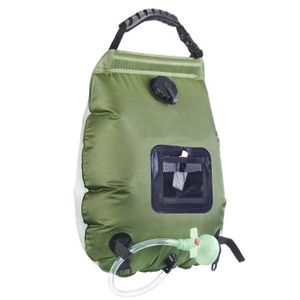 TENTE DE DOUCHE Accessoire Camping,Sac de douche chauffante Portable,Camping en plein air,sacs de douche chauffante portables - Type Green-A