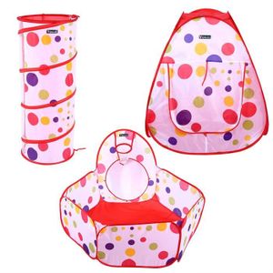 Tente De Jeu Tunnel Pour Enfants - Set De 4 Tubes Bleus Pliables - Marque Relaxdays - Poids Léger 1.6 Kg