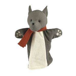 THÉÂTRE - MARIONNETTE Marionnette loup en coton Egmont - EGMONT TOYS - 160111 - Pour enfant dès 3 ans - Blanc