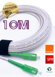 Generic Cable Fibre Optique 10M , Jarretière Simplex Monomode 10